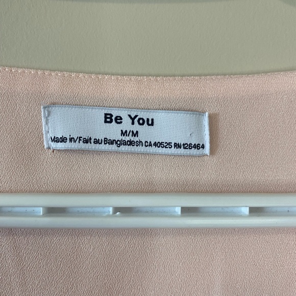 Be You Light Pink Satin Crop Blouse - Picture 2 of 2